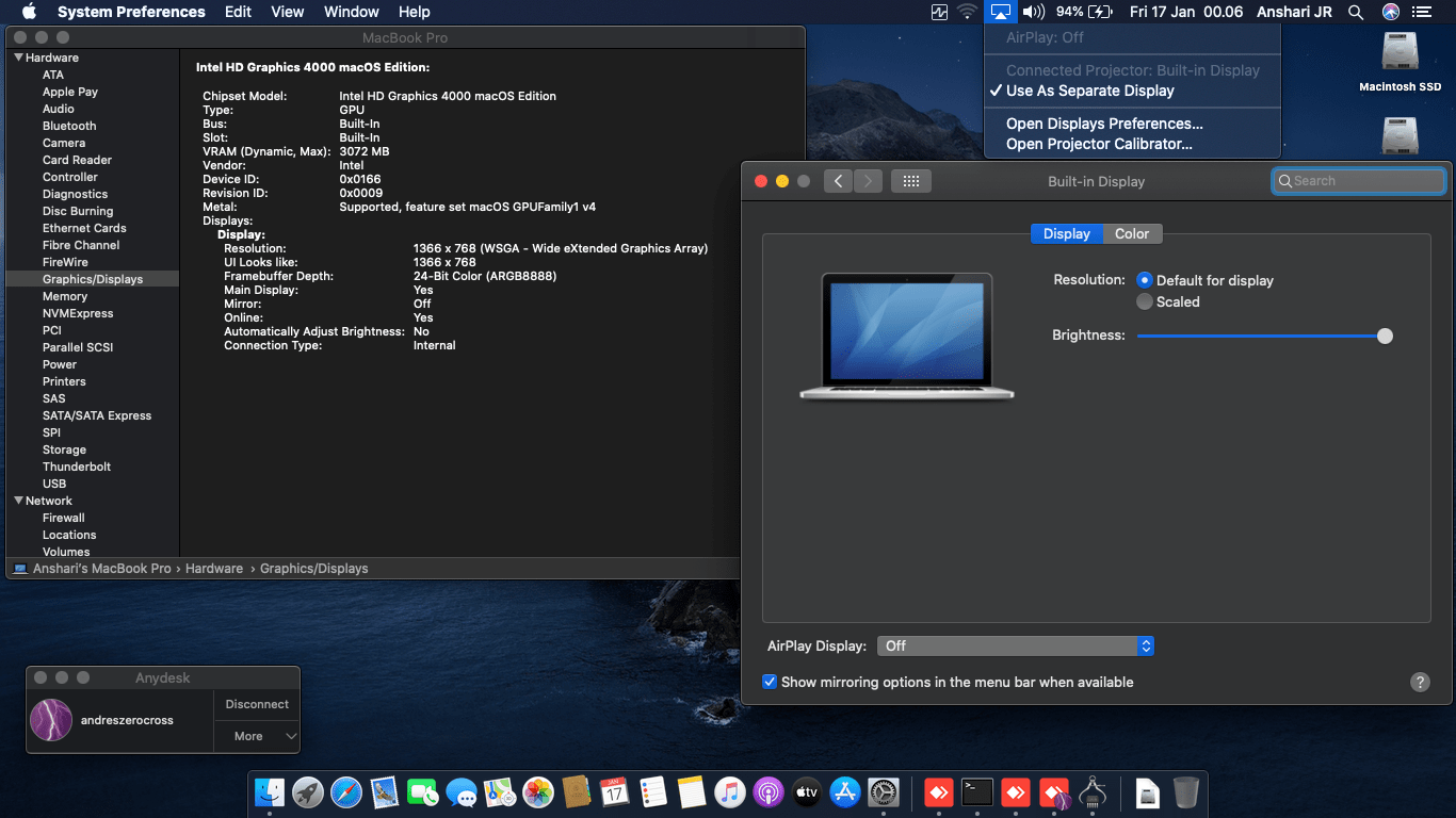Asus A46CM WX094D [Intel HD 4000] 4
